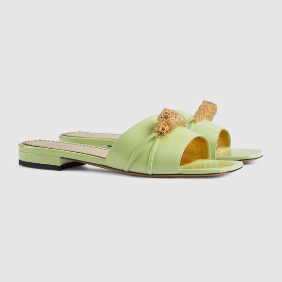 NIB GUCCI Women's slide sandal with hardware - Picture 5 of 8